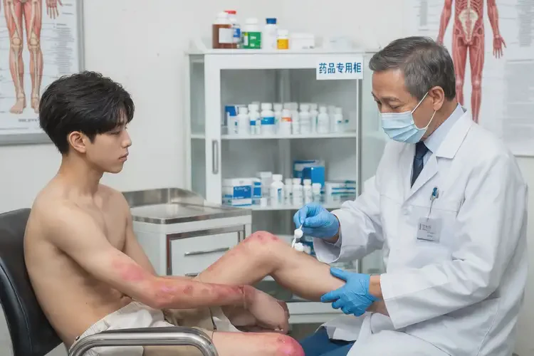 青年人小腿經(jīng)常長濕疹能夠徹底治愈嗎(圖3)