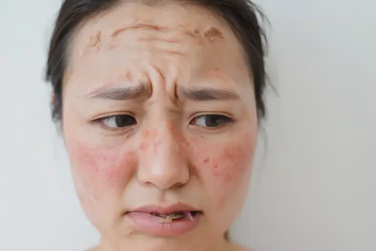 产妇面部经常长湿疹不管它会自己自愈吗(图3)