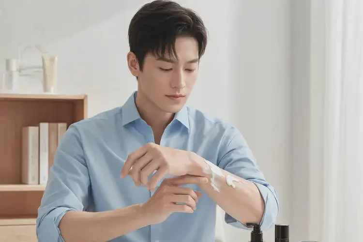 青年人手臂有湿疹不管它会自己自愈吗(图1)