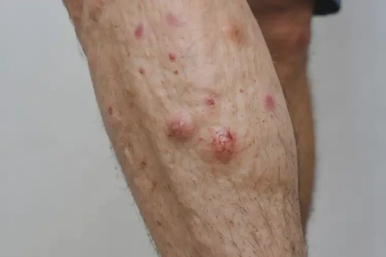 老年人小腿經(jīng)常起濕疹不管它會(huì)自己痊愈嗎(圖4)