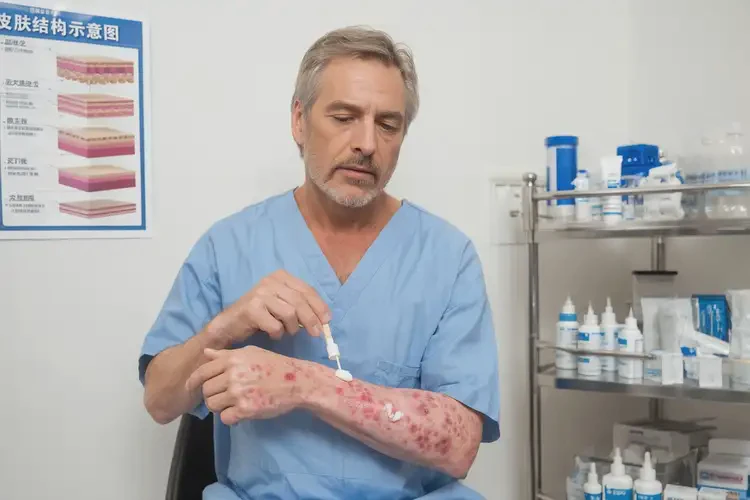 男人肚子經(jīng)常長濕疹不管它會(huì)自己痊愈嗎(圖1)