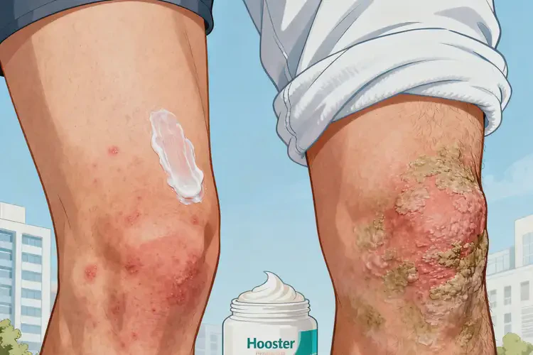 男人大腿出濕疹不管它會自己自愈嗎(圖1)