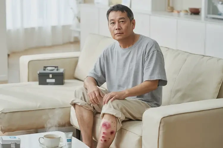 男性小腿上经常长湿疹能靠自己自愈吗(图1)