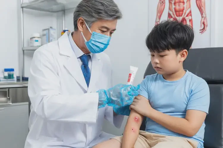 少儿身上偶尔长湿疹不管它会自己痊愈吗(图1)