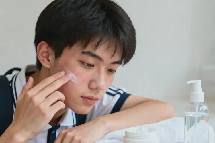 大學生臉上出濕疹可不可以徹底自愈(圖1)