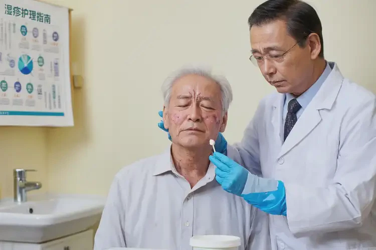 老年人脸上起湿疹不管它会自己好吗(图2)