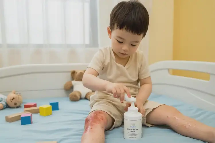 小兒小腿出濕疹可以徹底自愈嗎(圖3)