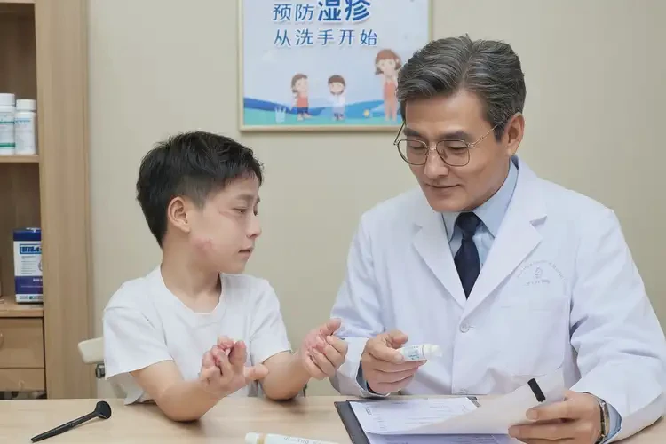 小兒手上偶爾長(zhǎng)濕疹能夠徹底治愈嗎(圖2)