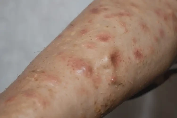 女性手臂上容易起濕疹不管它會自己自愈嗎(圖4)