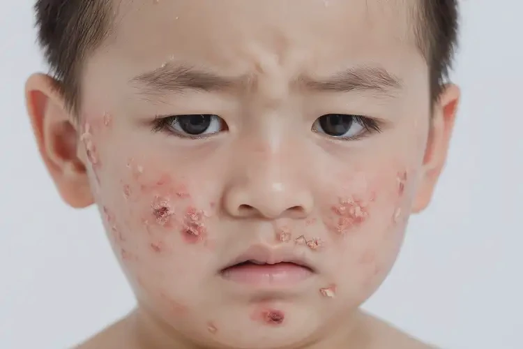 小兒臉上容易起濕疹不管它會自己好嗎(圖4)