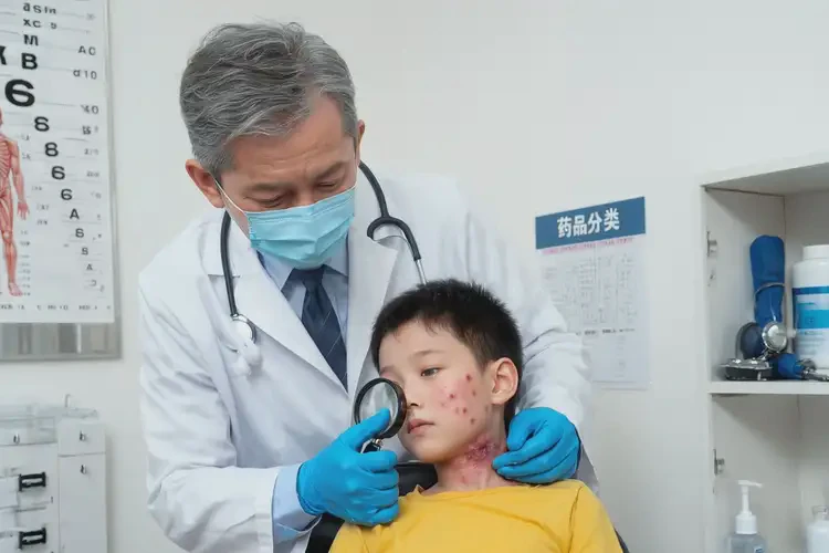 兒童脖子上出濕疹能靠自己自愈嗎(圖2)