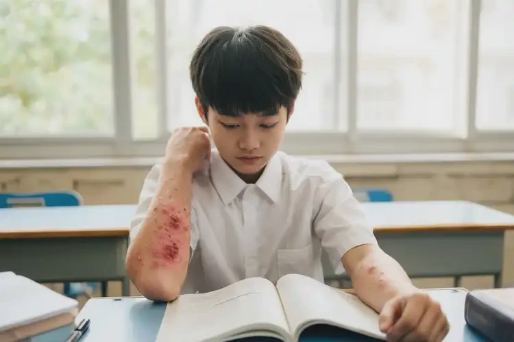 中學(xué)生全身偶爾長(zhǎng)濕疹不管它會(huì)自己好嗎(圖4)