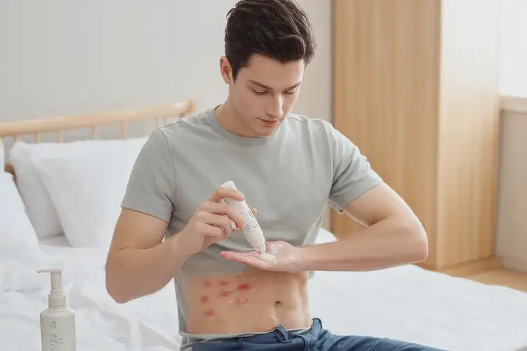 青年人肚子上偶爾長濕疹可不可以徹底自愈(圖1)