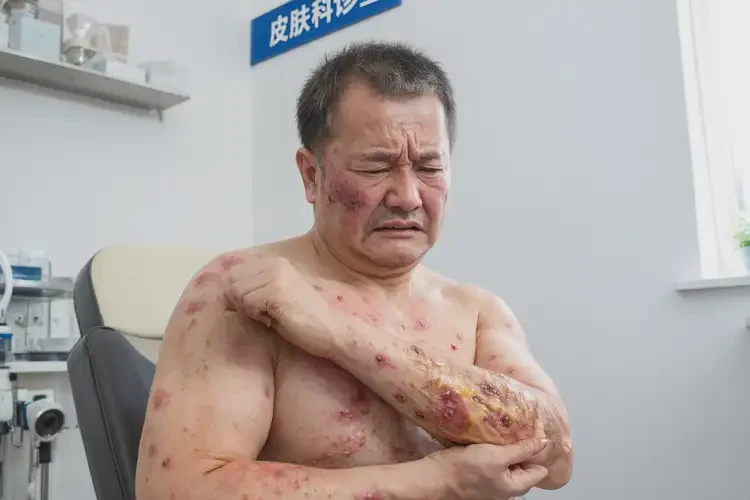 青年人屁股起濕疹不管它會(huì)自己自愈嗎(圖2)