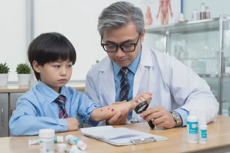 小學(xué)生四肢容易起濕疹可以徹底自愈嗎(圖3)