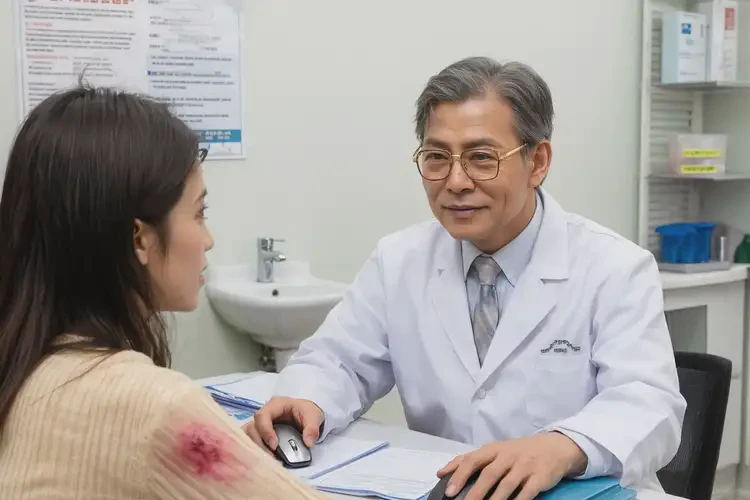 女生手臂長濕疹不管它會(huì)自己痊愈嗎(圖2)