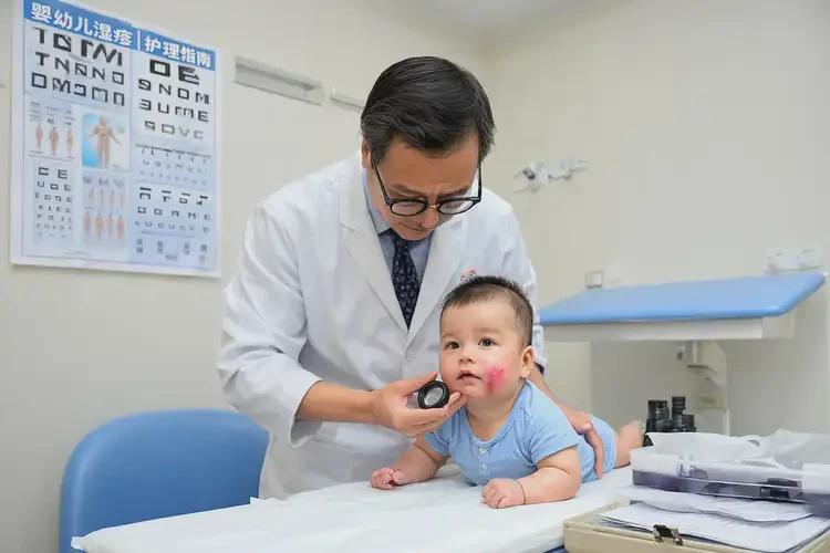 嬰幼兒面部偶爾長濕疹能靠自己自愈嗎(圖2)