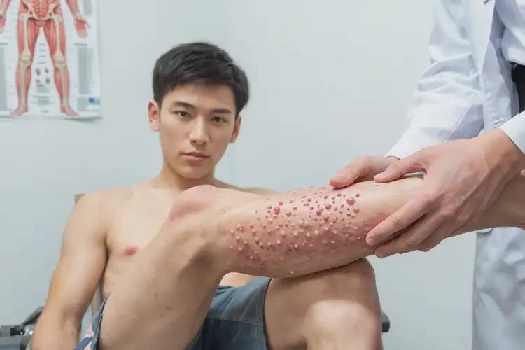 男生小腿起濕疹可不可以徹底自愈(圖4)