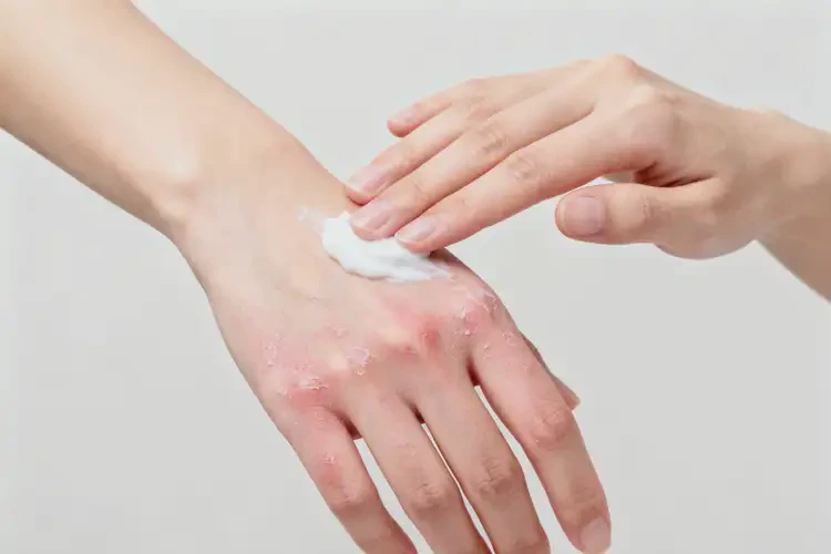 女性手上有濕疹不管它會(huì)自己自愈嗎(圖1)