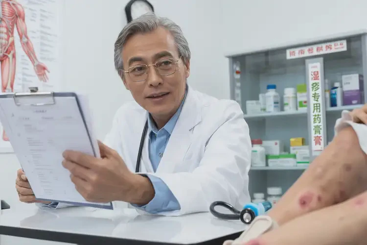 青年人脚上经常起湿疹不管它会自己好吗(图1)