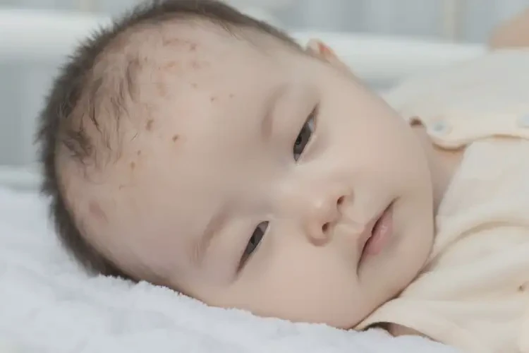 嬰兒臉上偶爾起濕疹不管它會自己痊愈嗎(圖2)
