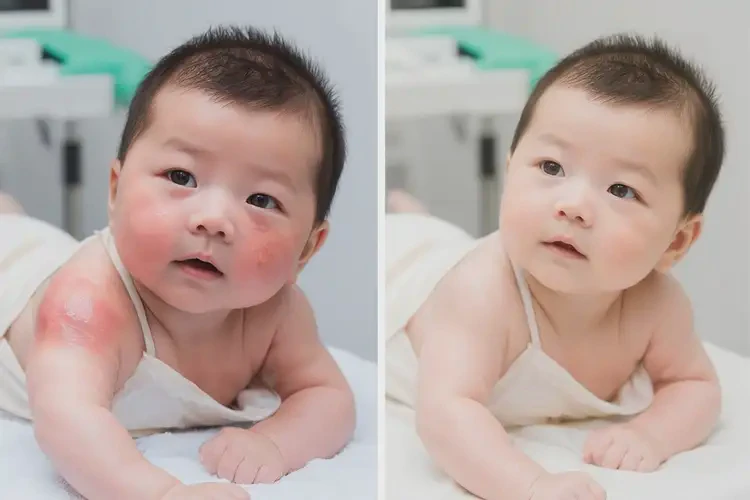 少兒屁股容易起濕疹能夠徹底治愈嗎(圖3)