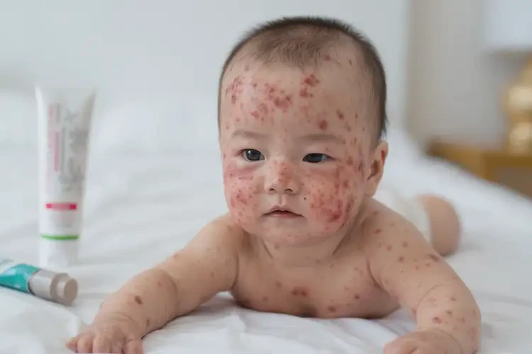 寶寶身上出現(xiàn)濕疹可不可以徹底自愈(圖4)