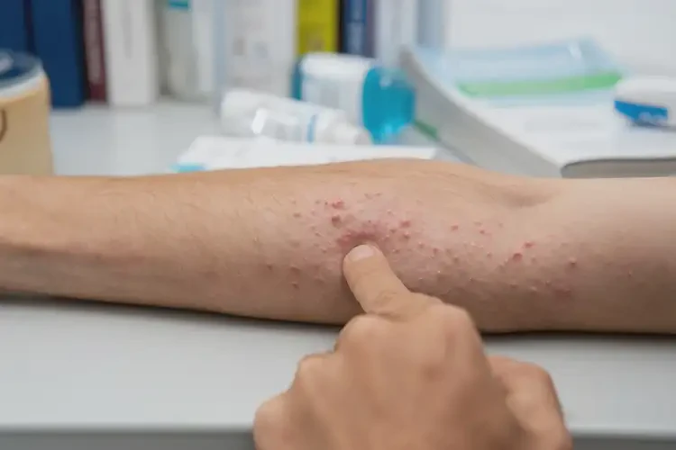 大學(xué)生四肢長濕疹不管它會自己好嗎(圖4)