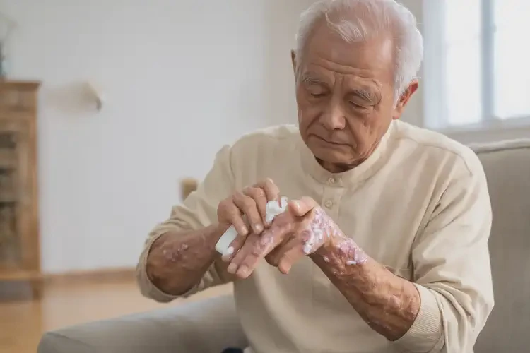 高龄老人手上出现湿疹不管它会自己好吗(图2)