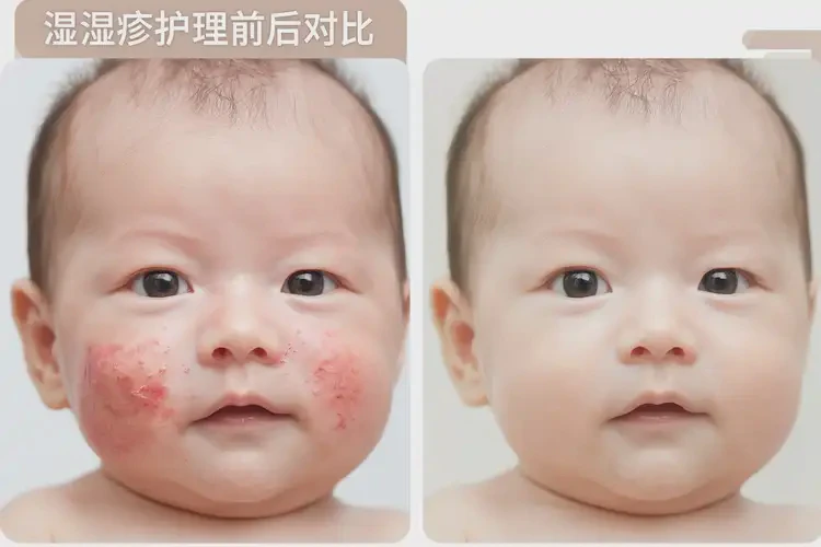 新生兒大腿有濕疹能夠徹底治愈嗎(圖4)