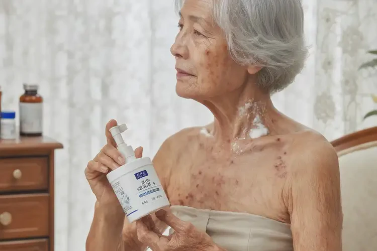 老年人脖子出现湿疹可以彻底自愈吗(图1)