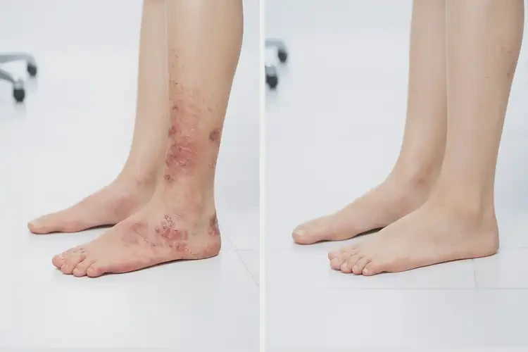 孕婦腳上出現(xiàn)濕疹不管它會自己痊愈嗎(圖1)