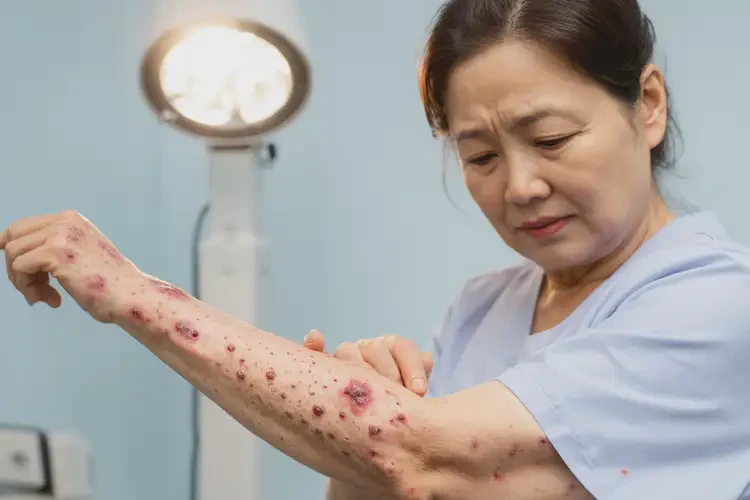 女性全身有濕疹不管它會(huì)自己自愈嗎(圖4)