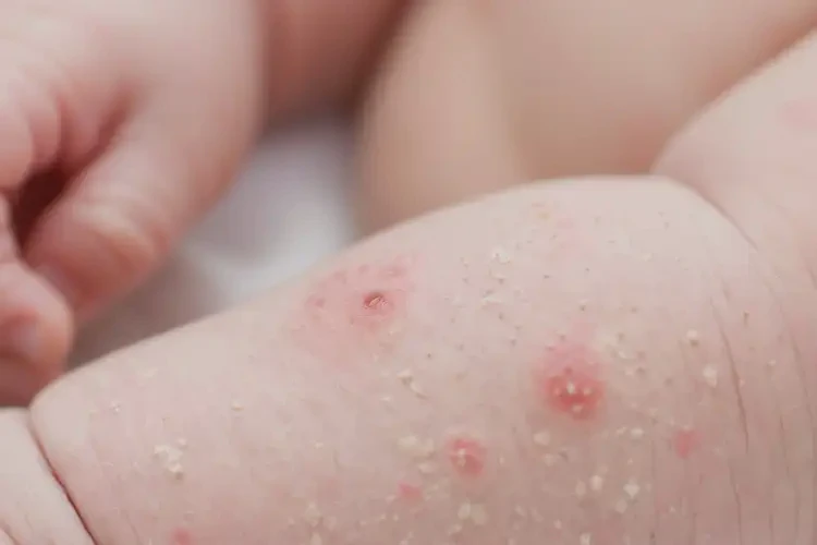 新生兒手臂上出濕疹不管它會(huì)自己好嗎(圖3)