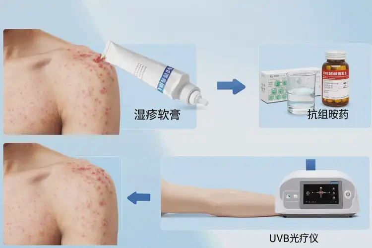 青年人手臂上偶爾起濕疹可以徹底自愈嗎(圖1)