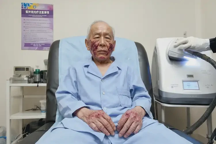 老年人脸上起湿疹不管它会自己好吗(图1)