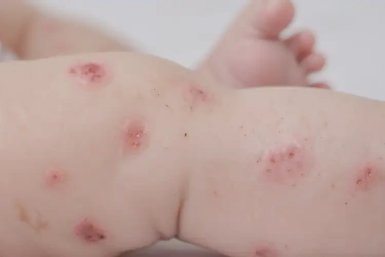 嬰兒小腿上出現(xiàn)濕疹不管它會自己自愈嗎(圖4)