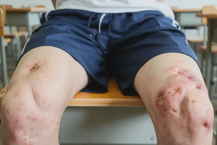 中学生大腿有湿疹可以彻底自愈吗(图4)