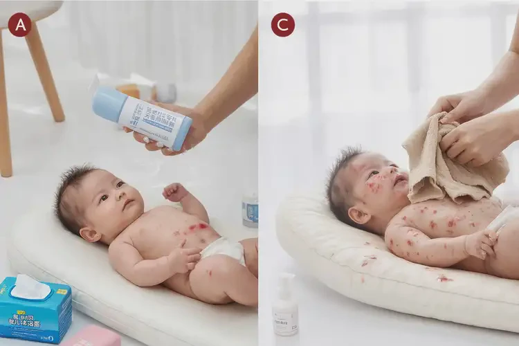 新生儿全身长湿疹不管它会自己好吗(图1)