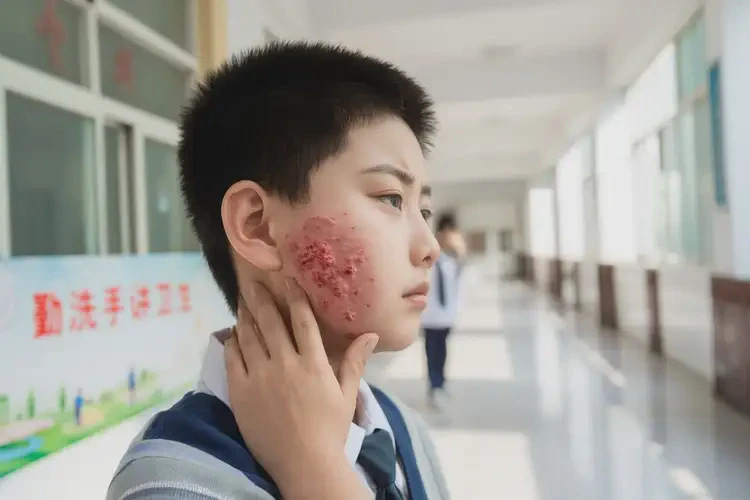 中學(xué)生脖子上長(zhǎng)濕疹能靠自己自愈嗎(圖4)