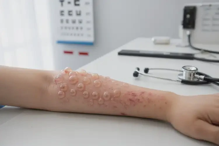 青少年手臂上容易起湿疹不管它会自己自愈吗(图2)