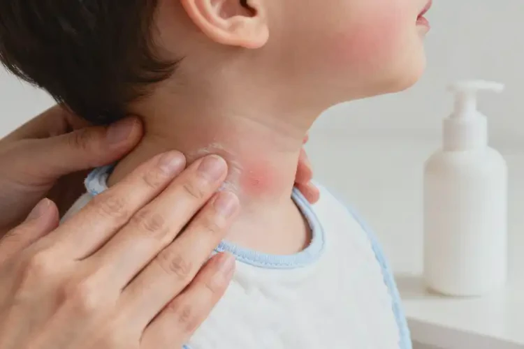 孩子脖子长湿疹可以彻底自愈吗(图3)