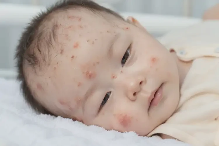 嬰兒臉上偶爾起濕疹不管它會自己痊愈嗎(圖4)