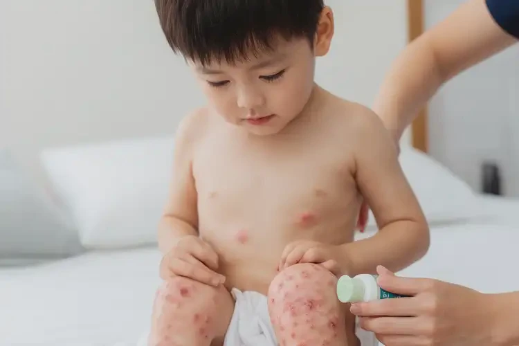 少兒大腿有濕疹不管它會自己痊愈嗎(圖4)