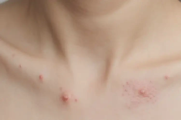 女人脖子上偶爾長濕疹不管它會自己好嗎(圖4)