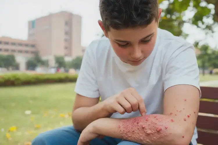 大學(xué)生手上偶爾起濕疹不管它會(huì)自己好嗎(圖4)