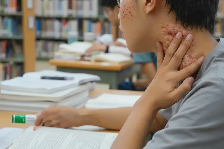 大學(xué)生脖子上出現(xiàn)濕疹能徹底自愈嗎(圖4)