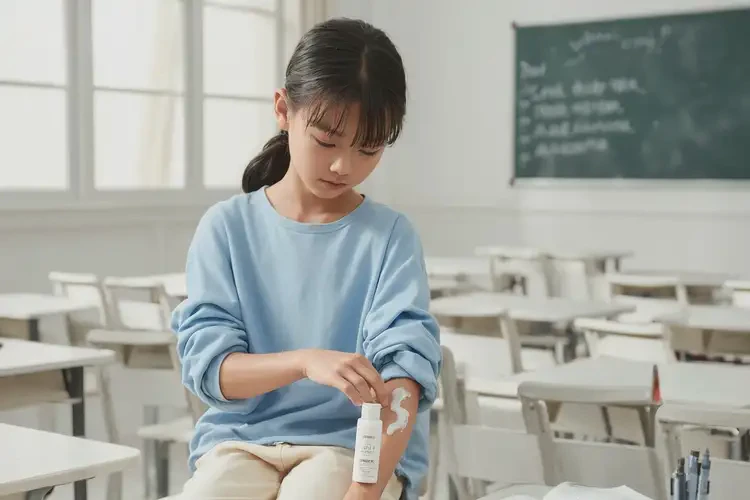 中学生大腿有湿疹可以彻底自愈吗(图1)