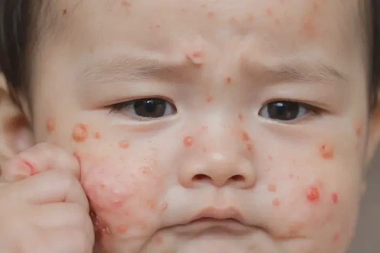 婴幼儿面部出现湿疹不管它会自己痊愈吗(图4)