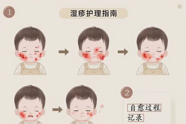 寶寶臉上容易長濕疹可以徹底自愈嗎(圖4)